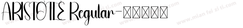 ARISTOTLE Regular字体转换